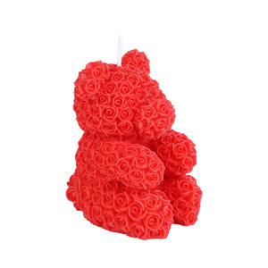 Bougie à basse température en forme de rose rouge, en cire de soja, aromathérapie, pour massage, pour couples, usage intime - Product Image 2