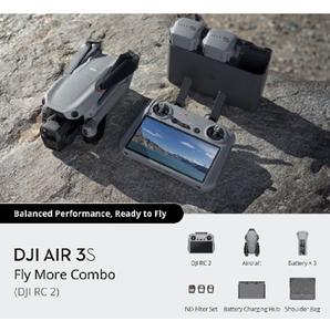 AIR3S Fly More Combo RC 2, Dron con Cámara de 48MP, Luces LED, Control Remoto, Plástico, Transmisión de 20 km, Fácil de Usar para Principiantes, 45 Minutos de Vuelo - Product Image 2