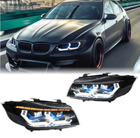 Phare avant à lentille laser LED modifiée pour BMW Série 3 E90 2005-2012 12V, nouveau clignotant dynamique DRL 4000 Lumens 25W