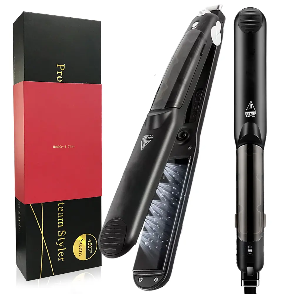 planchas de cabello Argan Oil Steampod A Vapor Professional Steam Hair Straightener Flat Iron Hair Straightening Steam Pod