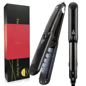 Planchas De Cabello Argan Olie Steampod Een Damp Professionele Stoom Haar Stijltang Platte Ijzeren Haar Rechttrekken Stoompod