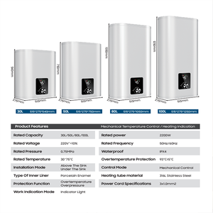 <span class=keywords><strong>Chauffe</strong></span>-<span class=keywords><strong>eau</strong></span> électrique intelligent 220V OEM pour appartement, hôtel, usage domestique, émail, 50L, classe énergétique A+ - Product Image 2