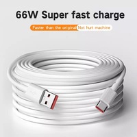 Cable de datos de carga USB tipo C, 6A, 66W, Cable de carga súper rápida, para Samsung, Xiaomi, Android