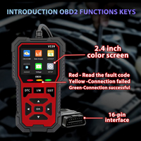 Escáner OBD2 V539 con Alimentación USB, Lector de Códigos de Error para Vehículos con Protocolo OBD II desde 1996, Herramienta de Diagnóstico Mejorada