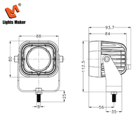 Projecteur LED Dune Buggy 3 pouces 10W à faisceau spot IP67 étanche 400LM avec support robuste en aluminium et acier inoxydable