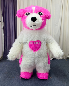Costume de fourrure 2/2.6m gonflable Huskey chien jouets en mouvement dessin animé mascotte Costume unisexe en <span class=keywords><strong>peluche</strong></span> Huskey <span class=keywords><strong>patrouille</strong></span> chien Costumes pour Cosplay - Product Image 5
