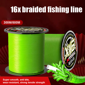 YGKPE 16X <span class=keywords><strong>Fil</strong></span> de <span class=keywords><strong>pêche</strong></span> tressé en PE ultra-résistant, flottant, coloré vert, multifilament, écologique <span class=keywords><strong>pour</strong></span> la <span class=keywords><strong>pêche</strong></span> au gros gibier en rivière - Product Image 3