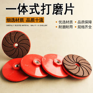 Disque de meulage tout-en-un avec filetage M10, tampon de polissage pour meuleuse d'angle, pour marbre, pierre, bois, métal, abrasif à granulométrie moyenne - Product Image 1