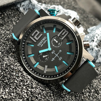 Montre Homme Tendance Hip-hop Nouvelle Génération Transfrontalière ; Montre Sport Décontractée à Quartz en Acier Inoxydable WR 100M Été 2024