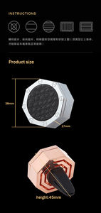 Difusor de Aire para Automóvil de Aleación de Aluminio Hexagonal, Aroma Duradero, Fragancia Portátil para Regalos - Product Image 2