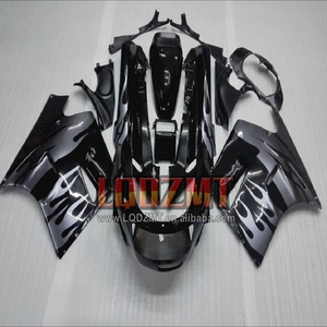 ZX-11 pour <span class=keywords><strong>KAWASAKI</strong></span> NINJA <span class=keywords><strong>ZZR</strong></span> <span class=keywords><strong>1100</strong></span> ZX 11R ZX11 Flames Red ZX11R 93 95 96 97 57No.51 ZZR1100 ZX-11R 1998 1999 2000 2001 Carénage - Product Image 3