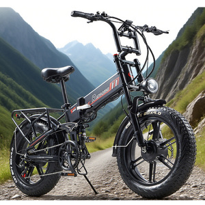 จักรยานพับได้ RANDRIDE YX20M-2 มอเตอร์ฮับหลังแบบไร้แปรงถ่าน แบตเตอรี่ลิเธียม 48V 20Ah ยางขนาด 20 นิ้ว สำหรับผู้ใหญ่ โครงอะลูมิเนียม - Product Image 4