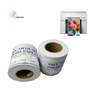 Imakoo Glans Minilab Fotoprintpapier Inkjet Droog Laboratorium Fotopapier Rol Voor Fuji