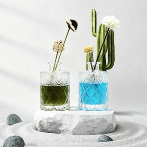 Bouteille diffuseur de parfum d'ambiance cylindrique personnalisée Anding 230 ml, en verre, pour aromathérapie, luxe - Product Image 2