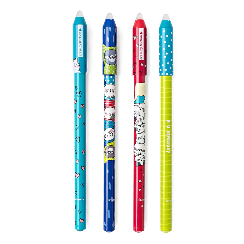 M & G Kawaii Logo in plastica penne Gel cancellabili a caldo forniture di cancelleria per ufficio scolastico regali per bambini penna erabile con gomma