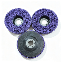 Disque de ponçage et de décapage violet dur 4,5 pouces 115 mm trou de 22 mm en carbure de silicium pour le décapage de la rouille industrielle des métaux