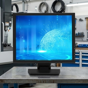Moniteur tactile résistif de bureau 19 <span class=keywords><strong>pouces</strong></span> 4:3 IP65, ordinateur industriel tout-en-un, écran LED TFT LCD, panneau PC robuste, VGA DVI Série - Product Image 1