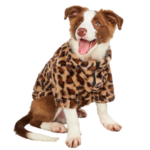 Ropa <span class=keywords><strong>para</strong></span> Perros, Primavera y Otoño, Abrigo con Estampado de Leopardo, Felpa Gruesa, Schnauzer, Pomerania, <span class=keywords><strong>Chihuahua</strong></span>, Ropa de Moda <span class=keywords><strong>para</strong></span> Mascotas - Product Image 1