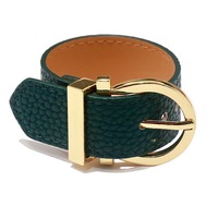 Bracelet en cuir tendance avec boucle de ceinture