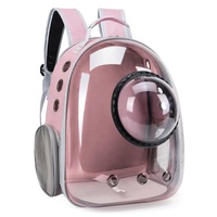 Sac pour animaux de compagnie résistant à l'eau Transparent Cat Carrier Portable Space Capsule Pet Carrier Imprimé Grand sac pour animaux de compagnie extérieur Carrie Backpack