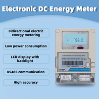 Medidor de Energía DC Inteligente con Pantalla LCD, Montaje en Pared, Clase Industrial 0.5, 500A 1000V, RS485 Modbus RTU, Venta al Por Mayor de Fábrica OEM