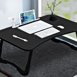 Bàn Gấp Di Động Lap Bed Khay Có Tay Cầm, Cổng Sạc USB, Ngăn Kéo Lưu Trữ, Giá Để Cốc, Đèn, Quạt, Giá Để Bàn Máy Tính Xách Tay - Product Image 5