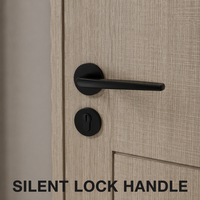 Porte intérieure de luxe en bois massif, style néo-classique, double battant, avec panneau sculpté motif médaillon blanc et or, taille personnalisée pour chambre, villa, hôtel