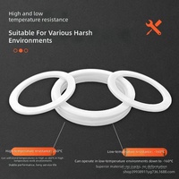 Joint en PTFE diamètre extérieur 28 145 mm épaisseur 15 mm; rondelle d'étanchéité en PTFE résistante aux hautes températures; bague de retenue en téflon