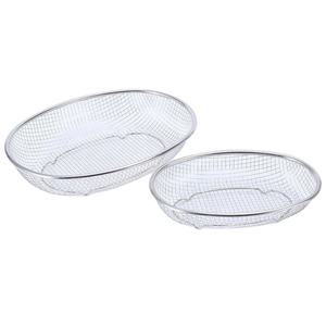 Panier de lavage et d'égouttage ovale en acier inoxydable pour fruits et légumes, multifonctionnel, en maille bleue, pour la cuisine - Product Image 4