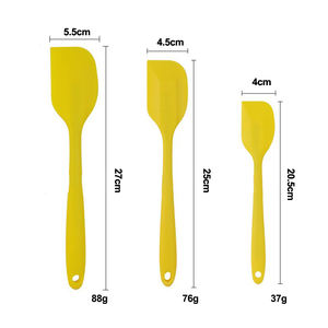 Resistente al calore un pezzo senza soluzione di continuità Design antiaderente raschietti flessibili strumenti di cottura Silicone spatola da cucina - Product Image 3