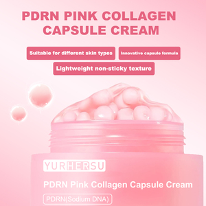 Yoğun onarım için PDRN pembe kollajen kapsül krem, kırışıklık yumuşatma Anti-Aging yüz nemlendirici, OEM/ODM hizmeti - Product Image 2