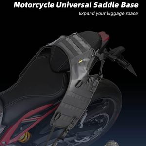 Motorcycle Mount Base Fuel Tank Mounting System Rear Storage DIY Upgrade Black With Waterproof Bumper Bags - Product Image 3