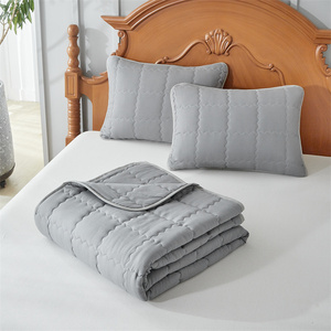 Châu Âu Và Hoa Kỳ Rắn Colour Khách Sạn Bộ Đồ Giường Vuông Trải Giường Chăn Bông Trải Giường Bộ - Product Image 6