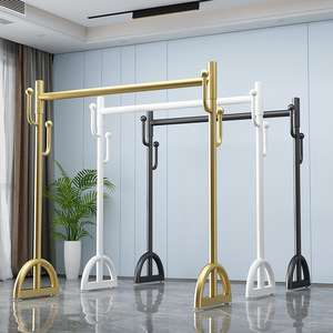 Moderne Stijl Eenvoudige Metalen Kapstok Vloerstaande Slaapkameropslag Organizer Met Verplaatsbaar Huishouddroogrek Voor Binnen - Product Image 3