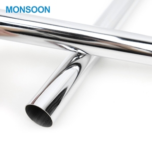 Tủ quần áo quần áo treo đường sắt chủ hỗ trợ Closet Rod 25mm tủ quần áo treo ống Chrome mạ đường sắt - Product Image 4