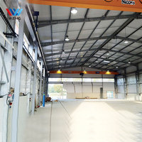 Estructura de Acero de Bajo Precio para Cobertizo, Planta Industrial, Taller o Almacén Prefabricado de Acero al Carbono