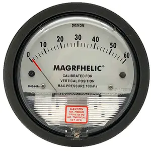 LEFOO air differential pressure gauge clean room 0-60PA positive and negative differential pressure gauge