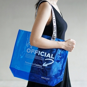 Bolsa de Compras para Mujer, Resistente, con Logotipo Personalizado, Bolsa de Playa de PVC con Logotipo Grabado, Multicolor, para Uso en Exteriores - Product Image 3