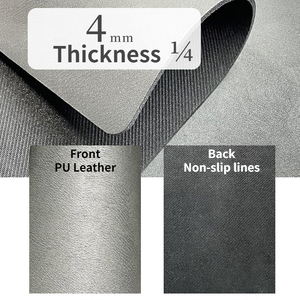 Alfombras de baño de secado rápido con superficie de cuero PU FF1647, <span class=keywords><strong>alfombrilla</strong></span> absorbente de fácil limpieza para secar platos, <span class=keywords><strong>alfombrilla</strong></span> de café antideslizante para ocultar manchas - Product Image 4