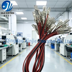 Kabel Terminal Spade Pria Merah Hitam PVC, Kabel Harness Kustom AWG & Panjang untuk Peralatan, Adaptor, LED, Koneksi Internal Mainan - Product Image 5