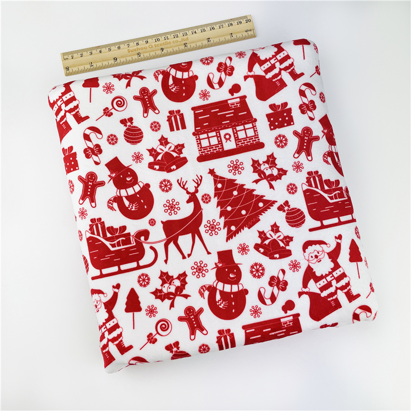 Cheap Factory Price festival print 100% poly two side brushed double minky fabric