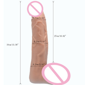 Dildo PVC Realistis Besar - Mainan Seks Dewasa untuk Wanita, Alat Bantu Dorong Vagina dan <span class=keywords><strong>Dilator</strong></span> Anal - Product Image 1