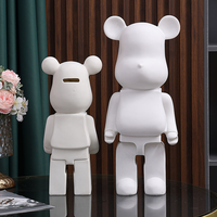 Figurine d'ours fluide électroplaquée artisanale personnalisée, jouet en vinyle, objet de collection