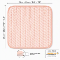 Toalla de Muselina de Bambú y Algodón de Seis Capas para Recién Nacidos, Ultra Suave, Gasa de Burbujas 3D, Paño Absorbente para