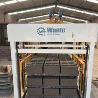 Machine de fabrication de blocs de pavés en béton hydraulique entièrement automatique QT15-15, ligne de production à haute productivité équipée d'un moteur