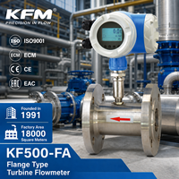 High Precision up to 600m³/h 1.6MPa Smart Transmitter IP65 Pressure Flanged Liquid Turbine Flow Meter for Light Oil