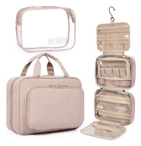 Lot de 2 trousses de toilette de voyage personnalisées avec logo OEM, organisateur suspendu avec trousse à cosmétiques transparente - Product Image 3