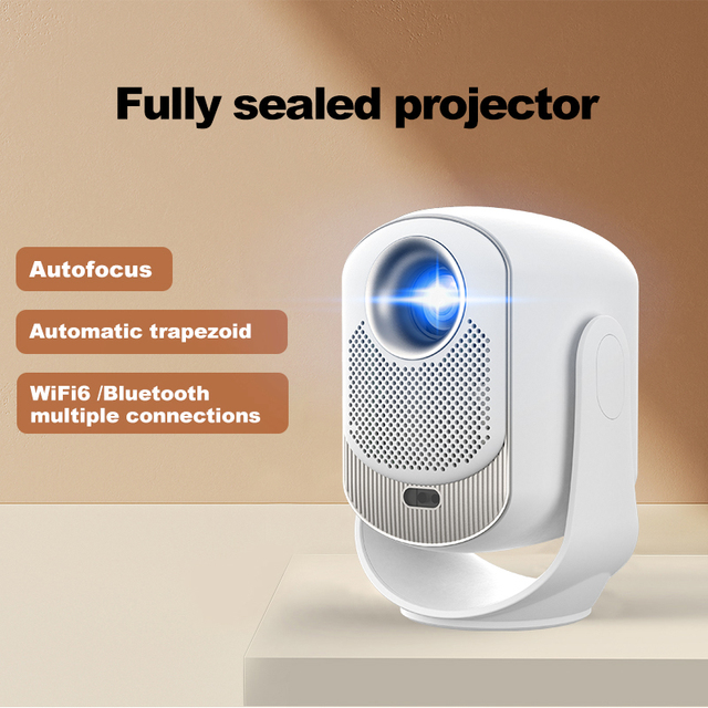 B17 Full Sealing Mini LCD Projector Portable 1080P 4K Support 230ANSI Lumens HDMI WiFi LED Lamp Cinema Projector.