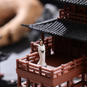 Sculture in Miniatura Tradizionali Cinesi all'Ingrosso: Personaggi Storici Zhuge Liang, Li Bai, <span class=keywords><strong>Du</strong></span> <span class=keywords><strong>Fu</strong></span>, Cao Cao, Su Shi, Rocce e Bonsai - Product Image 3