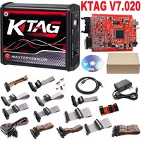 Herramienta de Programación de ECU KTAG V7.020 V2.25 Versión Online EU K-TAG Master con PCB Roja Sin Límite de Tokens para Diagnóstico BMW